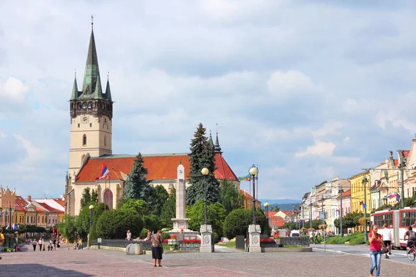 Presov Slowakije Augustus 2012 Mensen Bezoeken Oude Stad Presov Slowakije — Stockfoto