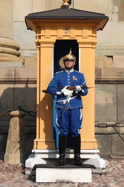 ストックホルム スウェーデン 2018 スウェーデン ストックホルムのロイヤル ガード ロイヤル ガードは スウェーデン王室を保護する責任が — ストック写真