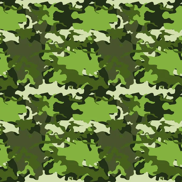 Зеленая Армия Камуфляж Векторный Фон Бесшовные Военные Модели Моды — стоковый вектор