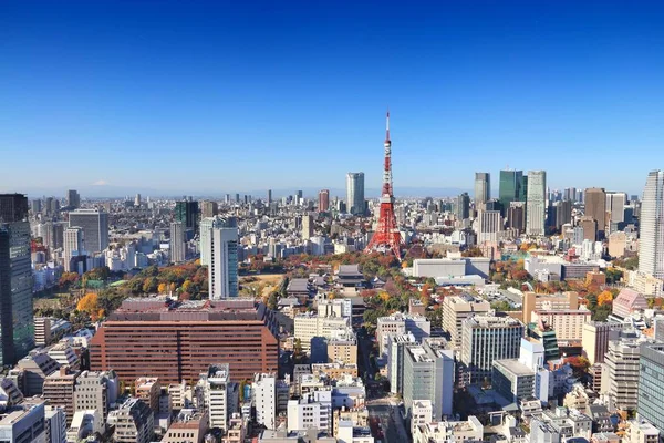 Tokyo City Skyline Aerial View Roppongi Minato Wards — Stock Photo, Image