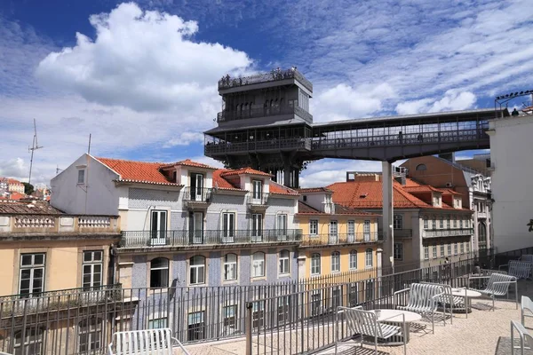 Lissabon Stad Portugal Santa Justa Hissen — Stockfoto