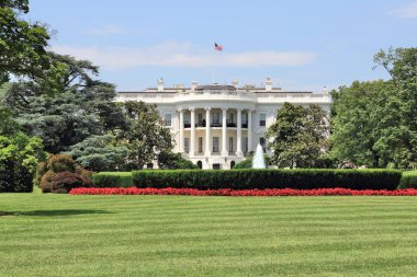 Washington 'daki Beyaz Saray. ABD ulusal simgesi..