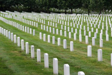 Arlington Ulusal Mezarlığı, Virginia, ABD. ABD askeri mezarlığı.