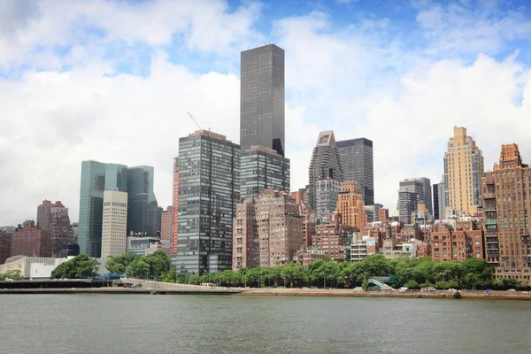 New York États Unis Skyline Manhattan Avec East River Région — Photo