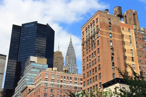 Midtown Manhattan Skyline Vue Rue Publique Architecture New York — Photo