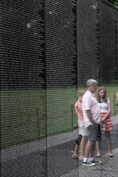 Washington Eua Junho 2013 Vista Memorial Dos Veteranos Vietnã Washington — Fotografia de Stock