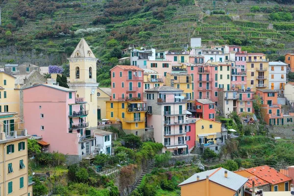 五渔村 意大利 Manarola 教科文组织世界遗产名单上的渔村 — 图库照片