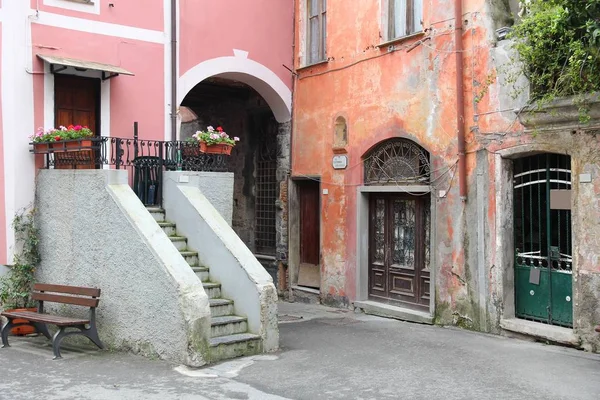 Furcsa Város Cinque Terre Olaszország Monterosso Falu Világörökség — Stock Fotó