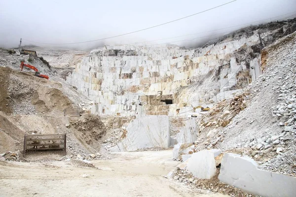 Carrara Marble Quarry Colonnata Marble Works Miseglia Apuan Alps Mountains — Stock Photo, Image