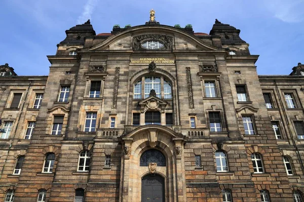 Stad Van Dresden Duitsland Braziliaanse Deelstaat Saksen Government Office Sachsische — Stockfoto