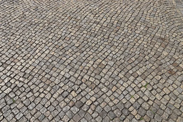 Steinpflaster Hintergrund Granit Kopfsteinpflaster Muster Dresden Deutschland — Stockfoto
