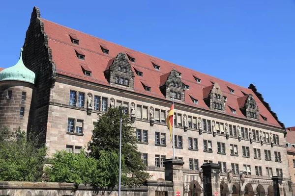 Nuremberg, Germany - Palace of Justice where Nuremberg Trials took place after World War 2. Currently: regional court, local court and the public prosecutor\'s office.