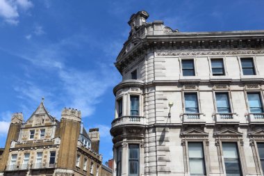 Farringdon alan, Londra. İngiltere'de sokak görünümü.
