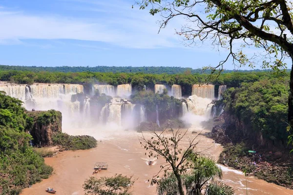 Brezilya Arjantin Deki Iguazu Şelaleleri Ulusal Parkı Güney Amerika Doğası — Stok fotoğraf