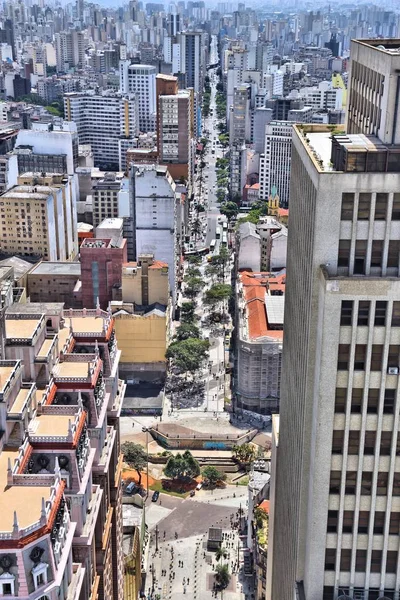 Sao Paulo Brazil October 2014 Aerial View Downtown Sao Paulo — Stock Photo, Image