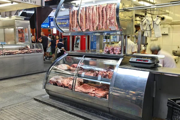 2014 Sao Paulo Brazil October 2014 People Visit Municipal Market — 스톡 사진