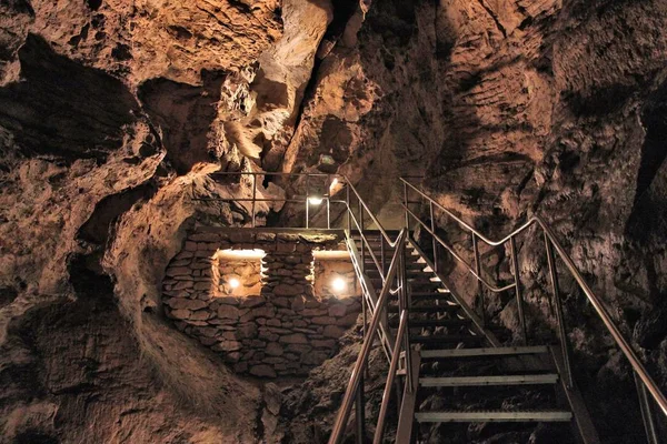 Caverna Szemlohegyi Budapeste Hungria Marco Natural — Fotografia de Stock