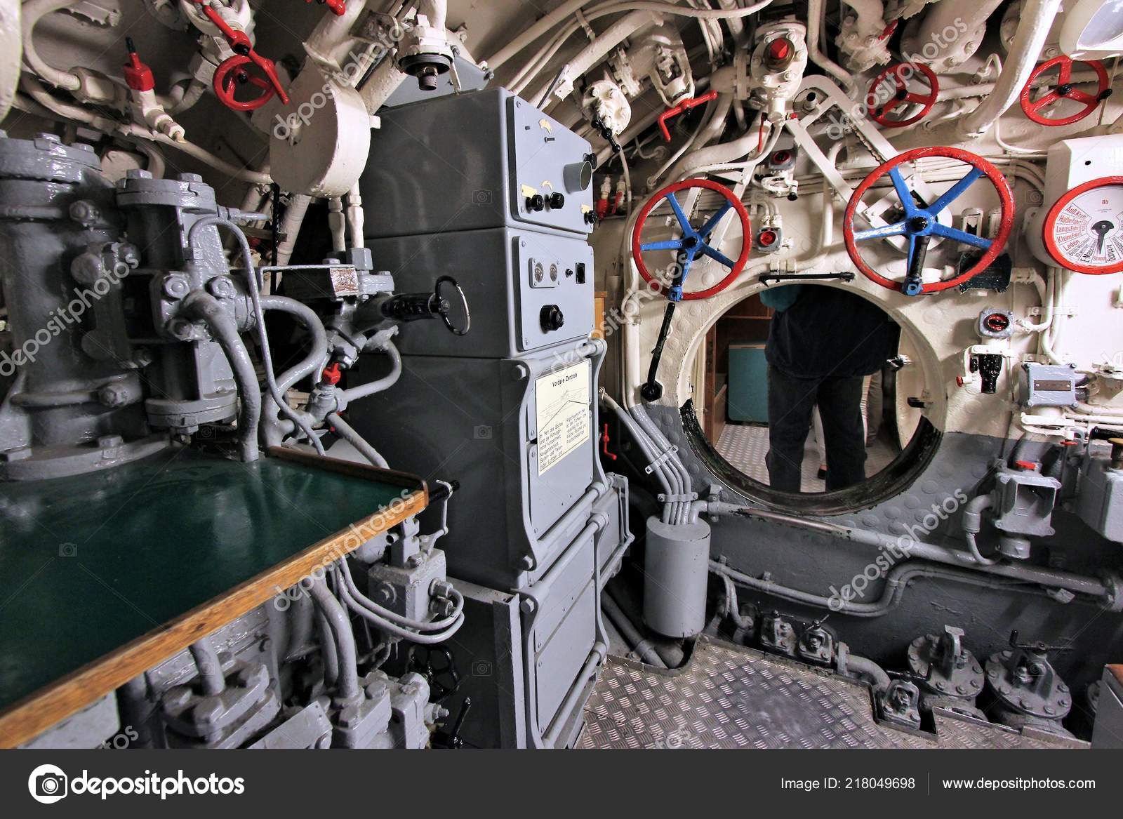 Laboe Germany August 2014 Interior German Submarine 995