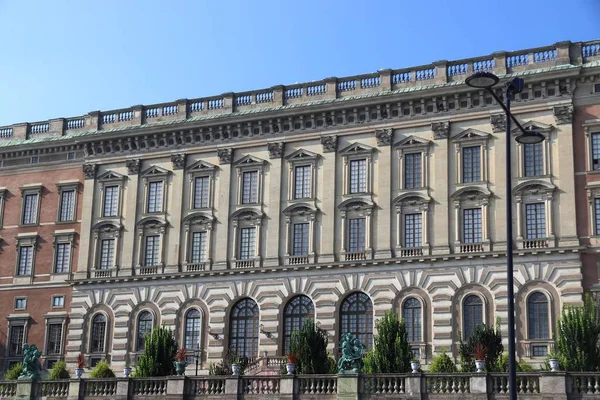 Palacio Real Estocolmo Punto Referencia Gamla Stan Ciudad Vieja —  Fotos de Stock