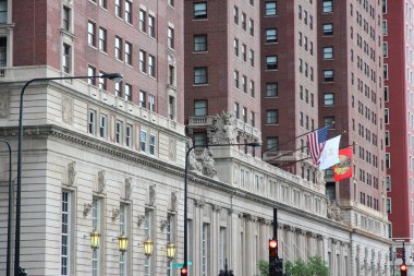 Chicago, Amerika Birleşik Devletleri - 27 Haziran 2013: Hilton Hotel Chicago. Hilton 38 en büyük özel Forbes göre Amerika Birleşik Devletleri'nde şirketidir.