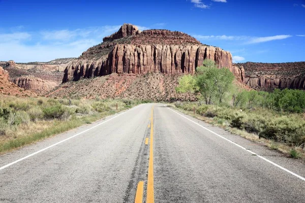 Krajobraz Stanów Zjednoczonych Stanie Utah Droga Parku Narodowego Canyonlands — Zdjęcie stockowe