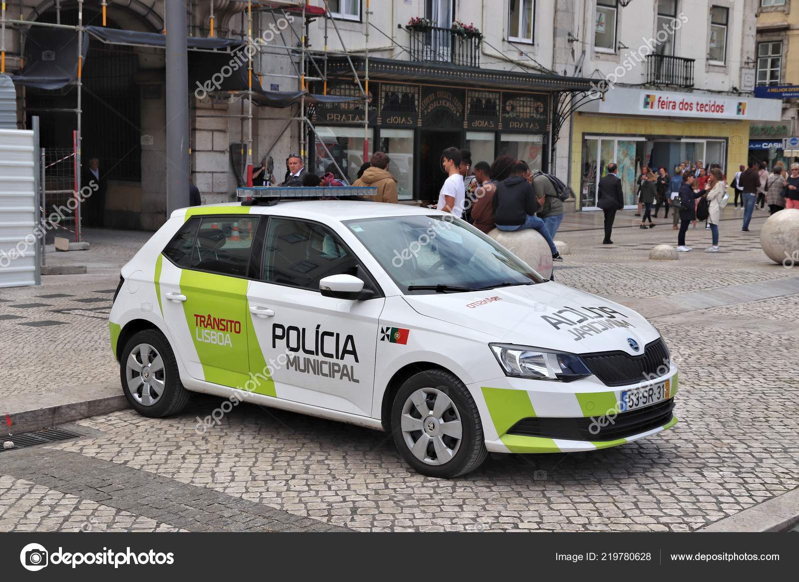 LISBON, PORTUGAL - JUNE 5, 2018: Dacia and BMW cars of Portugal