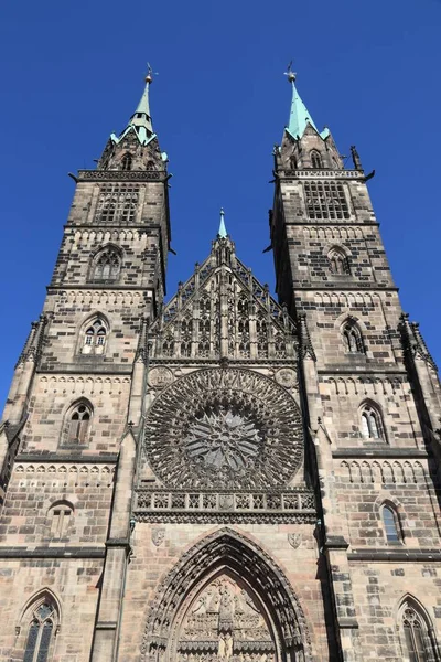 Nuremberg Germany Lorenz Saint Lawrence Church Medieval Landmark — Stock Photo, Image