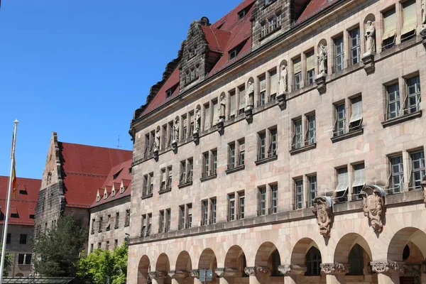 Nuremberga Alemanha Palácio Justiça Onde Julgamentos Nuremberga Ocorreram Após Segunda — Fotografia de Stock