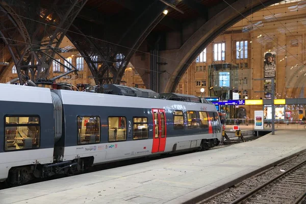 Leipzig Deutschland Mai 2018 Abellio Train Hauptbahnhof Von Leipzig Deutschland — Stockfoto