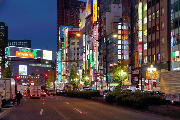 Tokyo Japão Novembro 2016 Luzes Néon Distrito Shinjuku Tóquio Japão — Fotografia de Stock