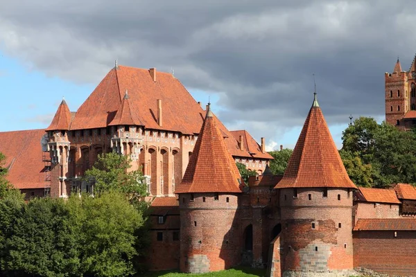 Castelo Medieval Malbork Polónia Património Mundial Unesco — Fotografia de Stock