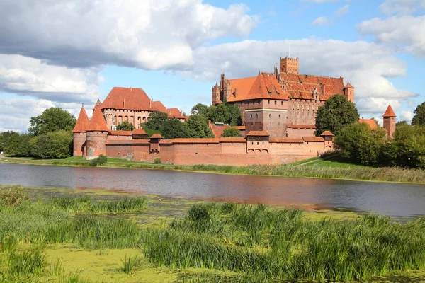 马尔克中世纪城堡在波兰 联合国教科文组织世界遗产 — 图库照片