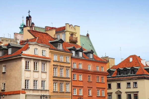 Varšava Polsko Panorama Starého Města Světového Dědictví Unesco — Stock fotografie