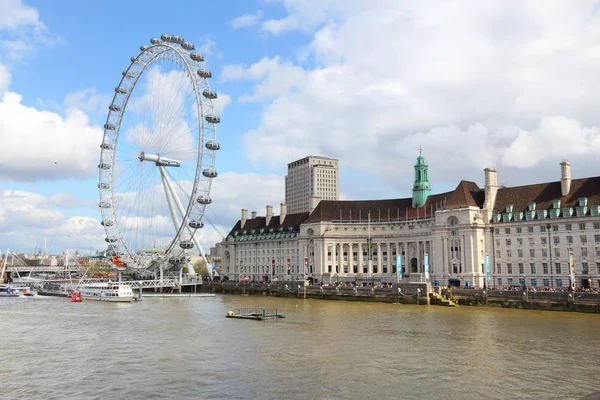 Londra Aprile 2016 Gente Cavalca London Eye Londra Occhio Ruota — Foto Stock