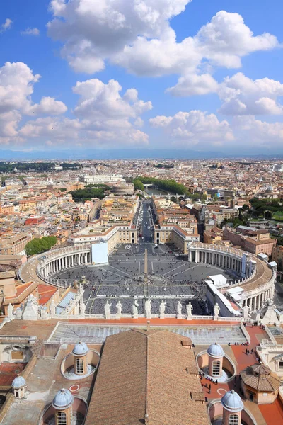 Roma Vaticano Veduta Aerea Piazza San Pietro — Foto Stock