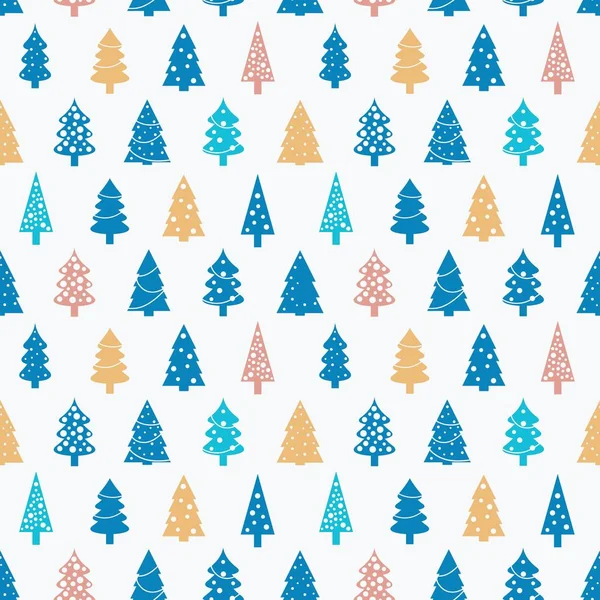 Arbre Noël Élégant Fond Texture Vectorielle Noël Sans Couture — Image vectorielle