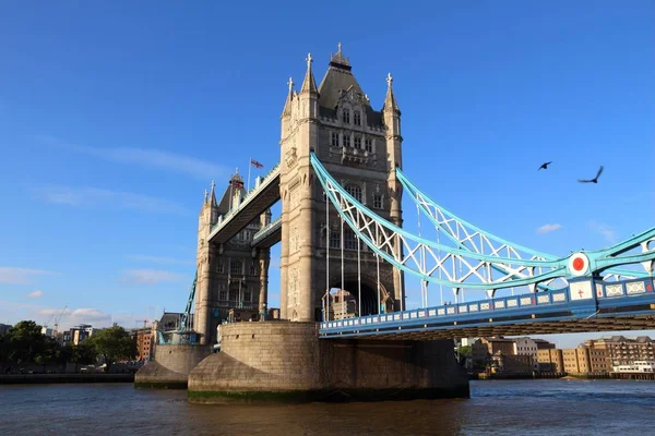 Tower Bridge Markah Tanah London Britania Raya — Stok Foto