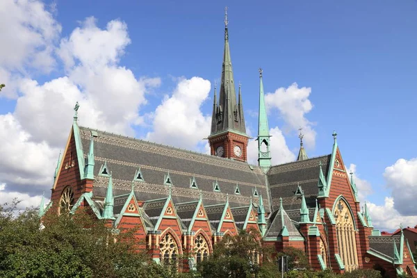 Město Göteborgu Švédsku Okresní Památka Olivedal Oscar Fredriks Kyrka Kostel — Stock fotografie