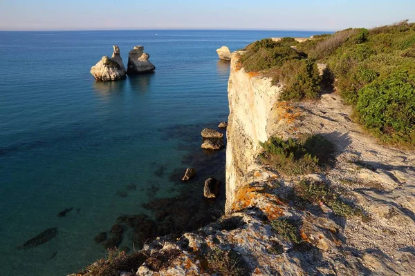 イタリアのサレント海岸風景 プーリア地方のトーレ オルソ — ストック写真