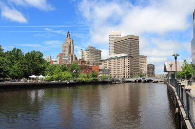 Manzarası şehrin Providence, Rhode Island. Cityscape New England bölgesinde Amerika Birleşik Devletleri.