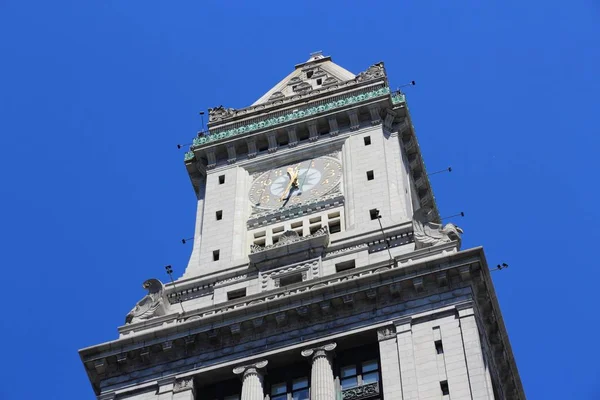 Boston Custom House Tower Massachusetts Stanach Zjednoczonych — Zdjęcie stockowe