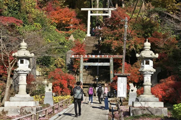 Kamakura Japonsko Prosince 2016 Turisté Navštěvují Kencho Temple Gardens Kamakura — Stock fotografie