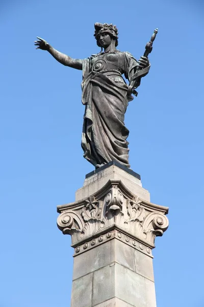 Rousse Bulgaria August 2012 Monument Freedom Ruse Rousse Bulgaria Created — Stock Photo, Image