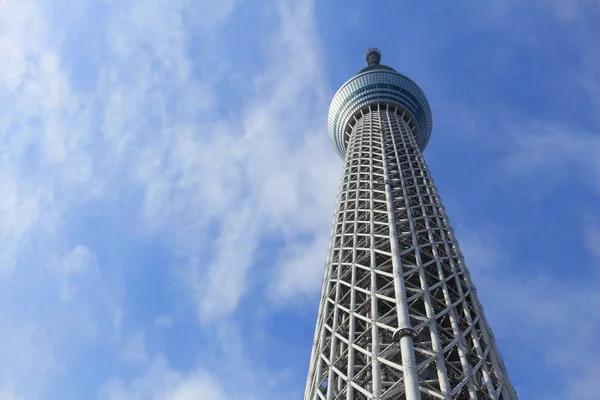 日本东京 2016年11月30日 日本东京的天树塔 634米高的电视塔是世界上第二高的建筑 — 图库照片