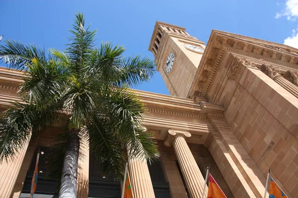 Brisbane City Hall Municipal Government Building Australia — Stock Photo, Image