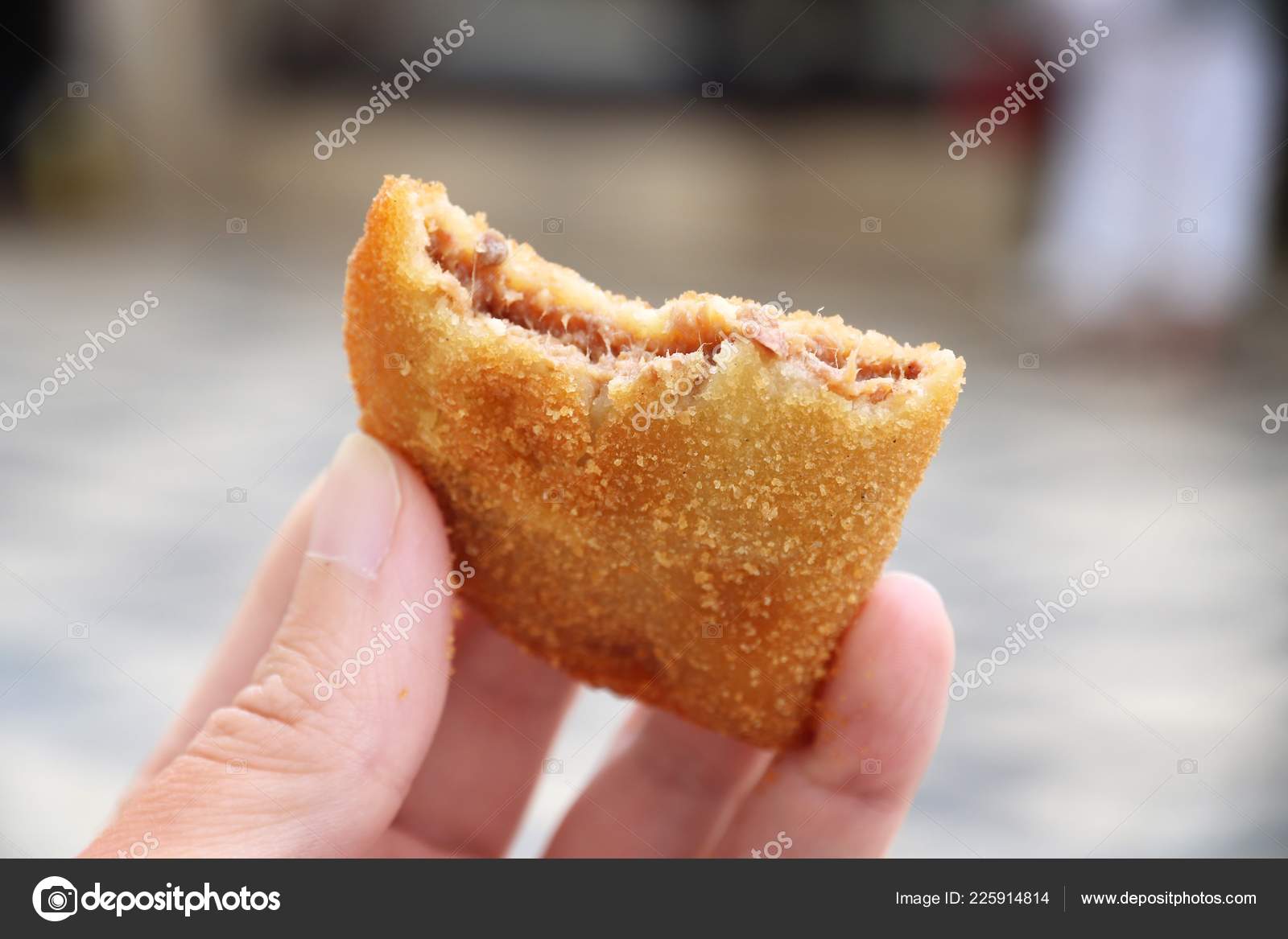 comida con carne picada fritas