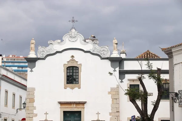 Faro Πορτογαλία Ορόσημο Εκκλησία Της Παναγίας Του Σταυρού Igreja Nossa — Φωτογραφία Αρχείου