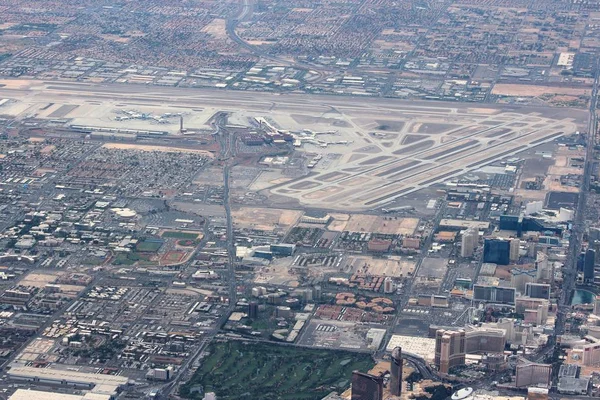 Las Vegas Eua Abril 2014 Vista Aérea Aeroporto Las Vegas — Fotografia de Stock