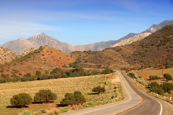 California Road Riksväg Kern County Södra Sierra Nevada — Stockfoto