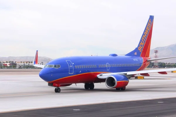 Las Vegas Abril 2014 Boeing 737 Southwest Airlines Aeropuerto Internacional —  Fotos de Stock